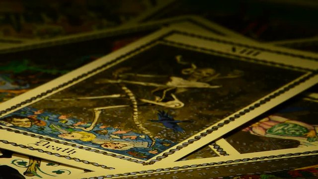 Death ant devil on tarot card