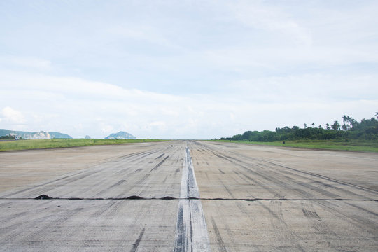 small run way for the tourist of El Nido, Palawan, Philippines