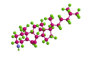 Molecular structure of lumisterol (vitamin D)
