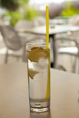 Honey and lemon soda of drink summer