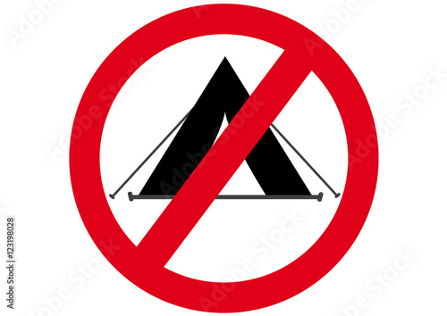 "Schild Zelten verboten" Stock image and royalty-free vector files on Fotolia.com - Pic 123198028