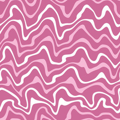Seamless pink abstract wavy background