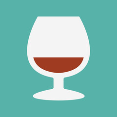 glass flat icon