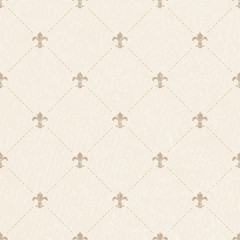 Fleur-de-lis seamless pattern, vector illustration. © Ann Lou