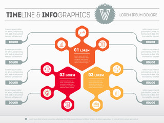 Obraz premium Part of the report with logo and icons set. Vector infographic o