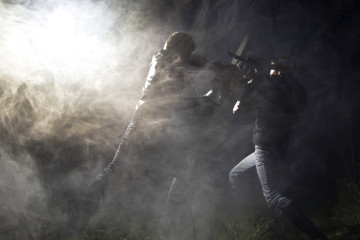 chainsaw fight