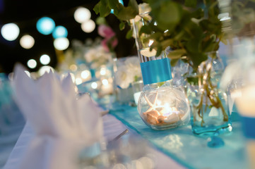 Romantic dinner setup - Wedding