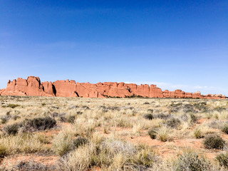 Fototapeta na wymiar Red rocks, Arches National Park, Moab, Utah