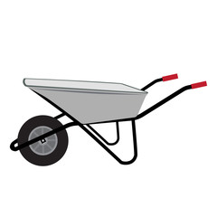 Wheelbarrow vector icon