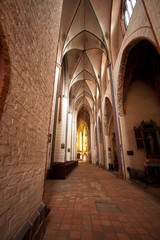 Fototapeta na wymiar interior soaring cathedral