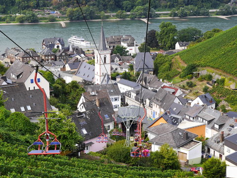 Sessellift nach Assmannshausen / Rhein
