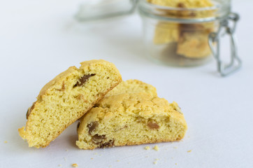 Homemade raisins cookies