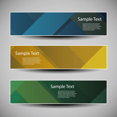 Fototapeta premium Banner or Header Design with Abstract Pattern