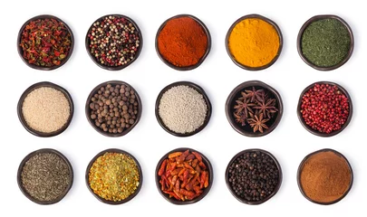 Wall murals Aromatic spices set