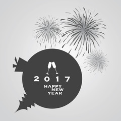  New Year Card Background - 2017