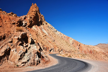 Landscape view of high Atlas Mountains, Morocco