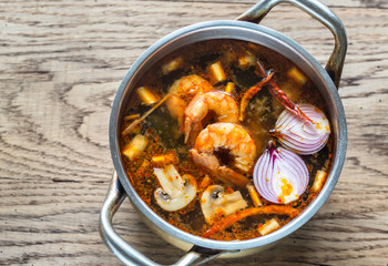 Thai tom yum soup