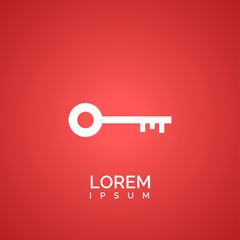 vintage key sign. icon design