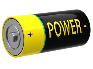 3D illustration of battery