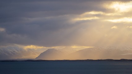 Scenic mountain landscape shot