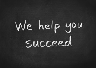 Obraz premium we help you succeed