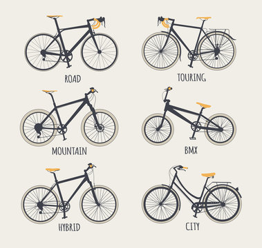 set of bikes