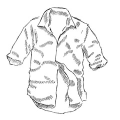 Shirt sketch vector illustration