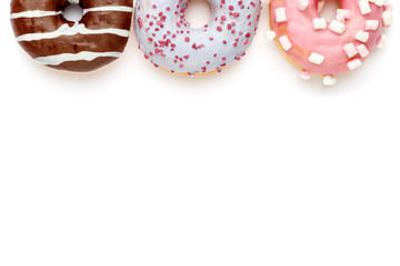Donuts isolated on white