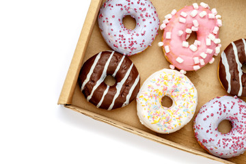 Donuts isolated on white