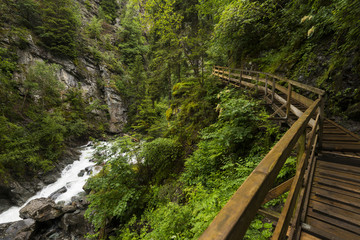 Chemin suspendu des gorges de la Diosaz