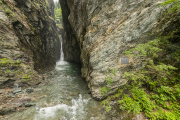 Chemin suspendu des gorges de la Diosaz