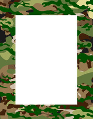 Army camouflage frame