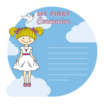 first communion girl