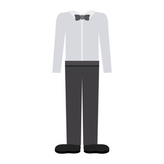 Male suit cloth icon.Fashion style and wear theme. Isolated design. Vector illustration