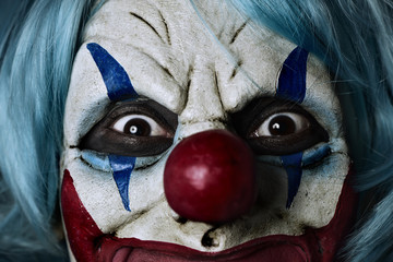 scary evil clown