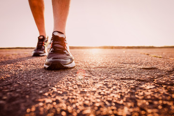 Marathon shoe. Outdoor workout.