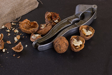 Greek nuts whole and split, the Nutcracker