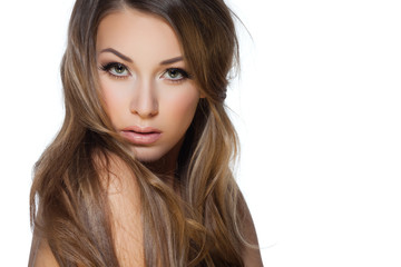 Naklejka premium Sexy blond lady