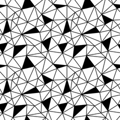 Abstract geometric black and white hipster fashion polygon background pattern