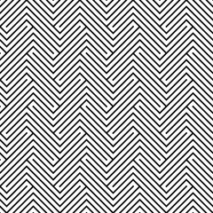 Motif abstrait géométrique de labyrinthe d& 39 oreiller de mode hipster noir et blanc