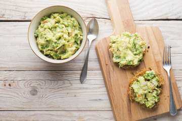 Quinoa with guacamole
