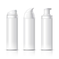 Realistic Cosmetic bottle can sprayer container.