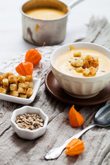 Sweet potato and coconut soup