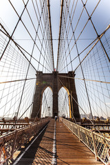 Brooklyn Bridge at sunrise