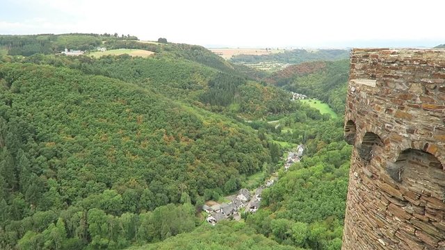 View into the Brodenbach valley at Hunsrueck (Rhineland-Palatinate, Germany)