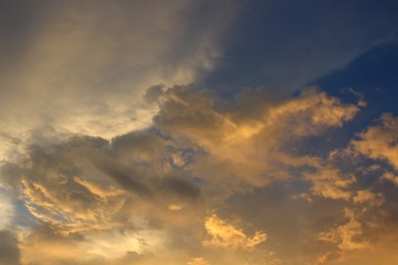 Obraz premium Sky and Cloud at sunset, beautiful nature