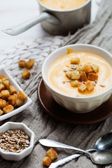 Sweet potato and coconut soup