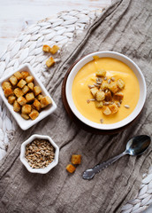 Sweet potato and coconut soup