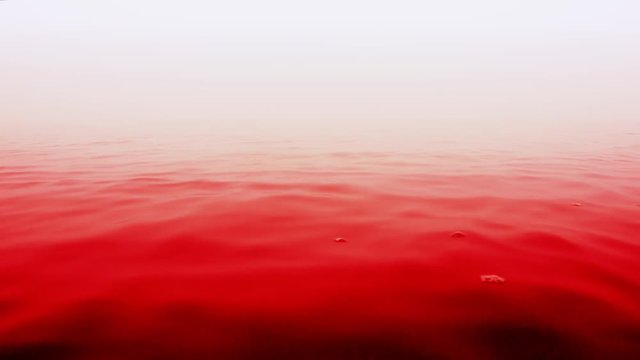 Bloody water. Water painted blood