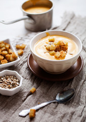 Sweet potato and coconut soup